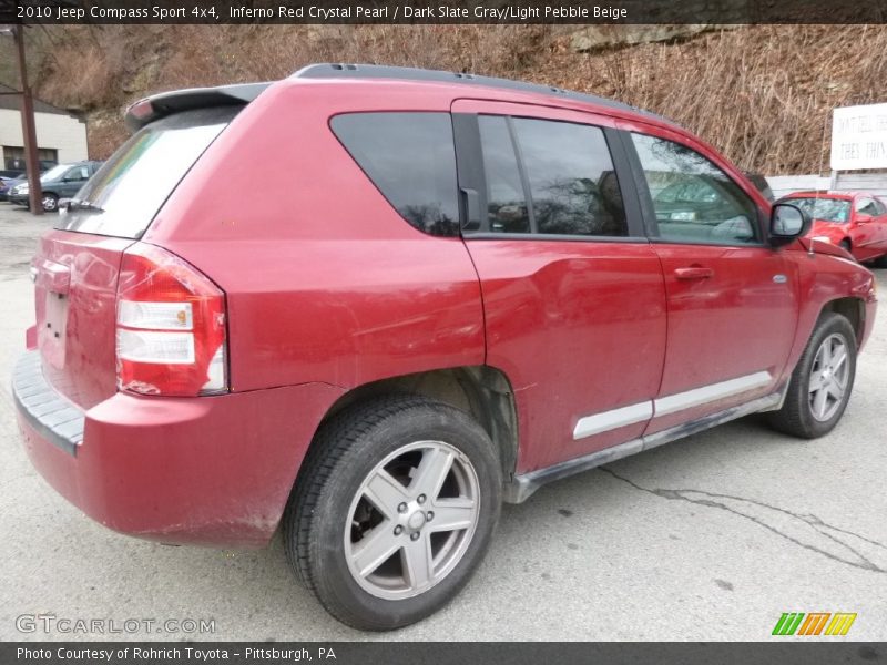 Inferno Red Crystal Pearl / Dark Slate Gray/Light Pebble Beige 2010 Jeep Compass Sport 4x4