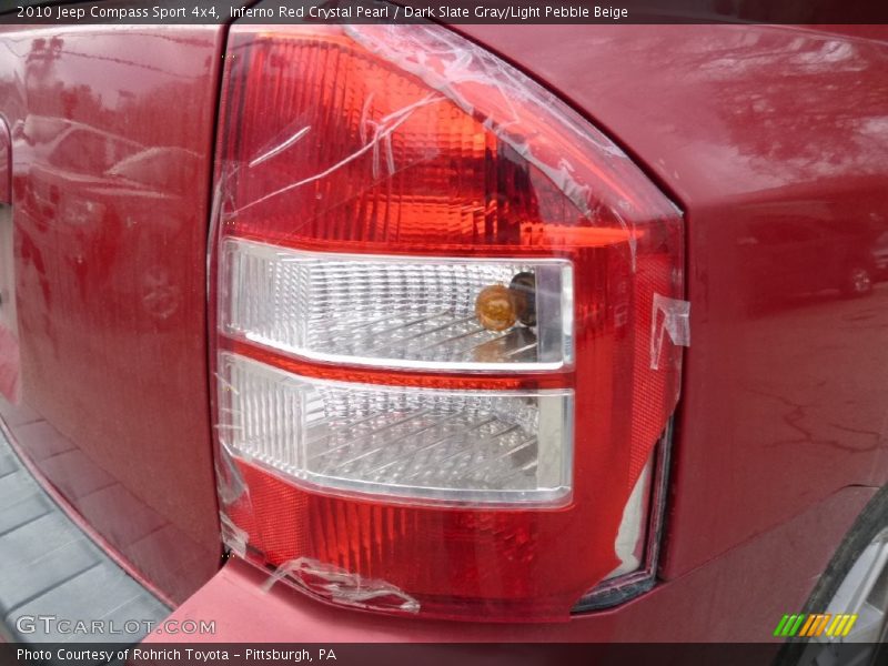 Inferno Red Crystal Pearl / Dark Slate Gray/Light Pebble Beige 2010 Jeep Compass Sport 4x4