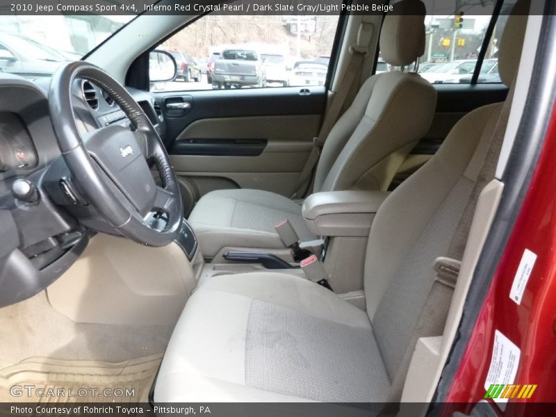 Inferno Red Crystal Pearl / Dark Slate Gray/Light Pebble Beige 2010 Jeep Compass Sport 4x4