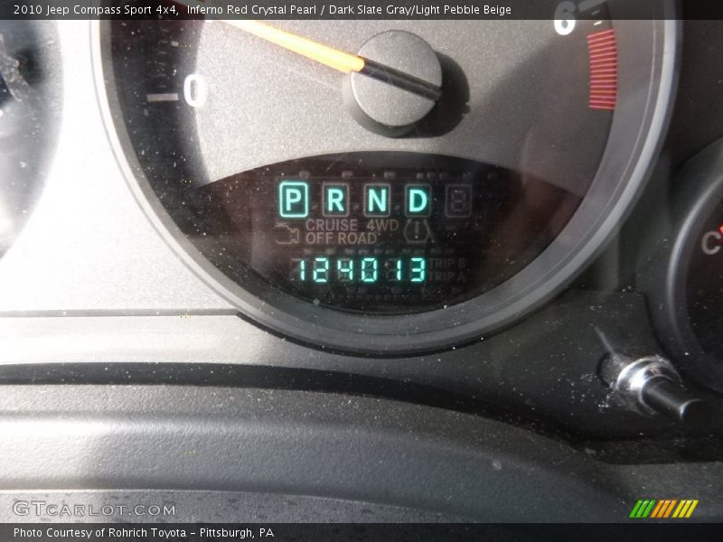 Inferno Red Crystal Pearl / Dark Slate Gray/Light Pebble Beige 2010 Jeep Compass Sport 4x4