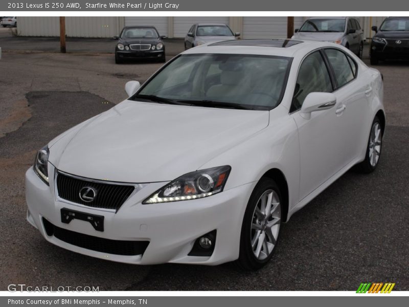 Starfire White Pearl / Light Gray 2013 Lexus IS 250 AWD