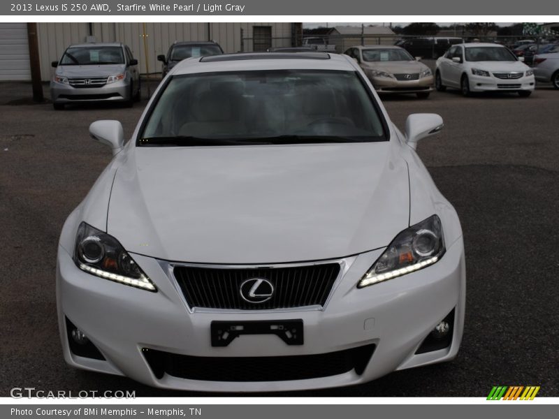 Starfire White Pearl / Light Gray 2013 Lexus IS 250 AWD