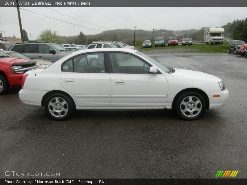 Noble White / Beige 2001 Hyundai Elantra GLS