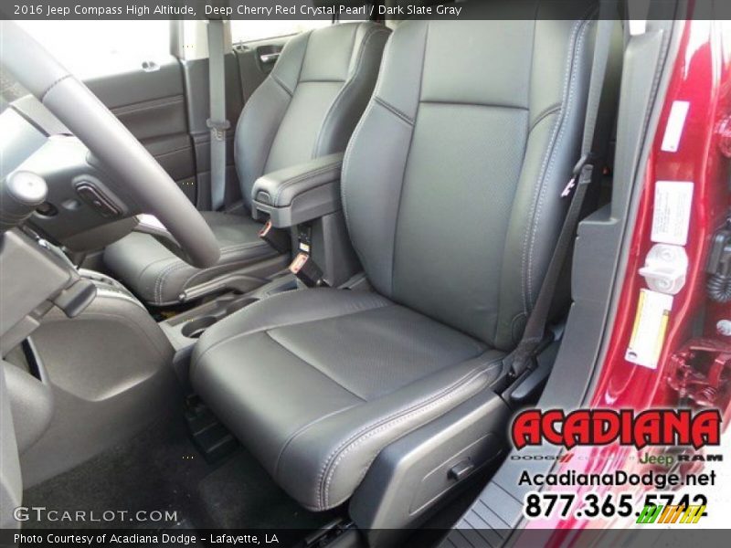 Deep Cherry Red Crystal Pearl / Dark Slate Gray 2016 Jeep Compass High Altitude