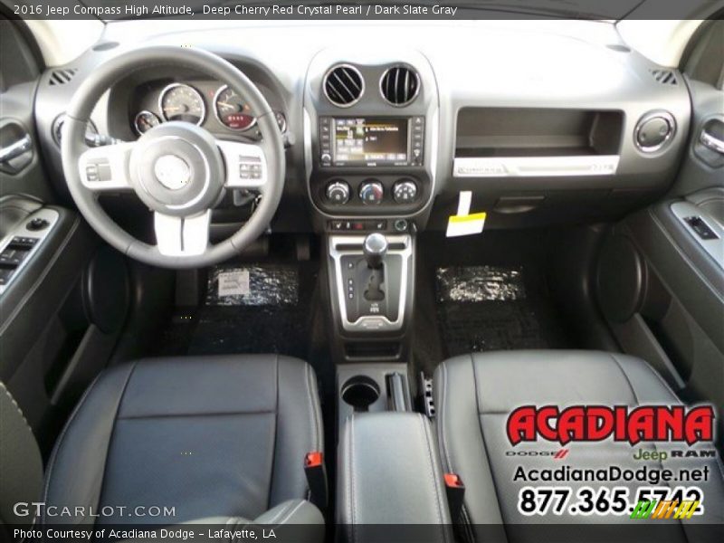 Deep Cherry Red Crystal Pearl / Dark Slate Gray 2016 Jeep Compass High Altitude