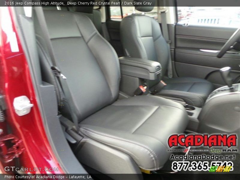 Deep Cherry Red Crystal Pearl / Dark Slate Gray 2016 Jeep Compass High Altitude