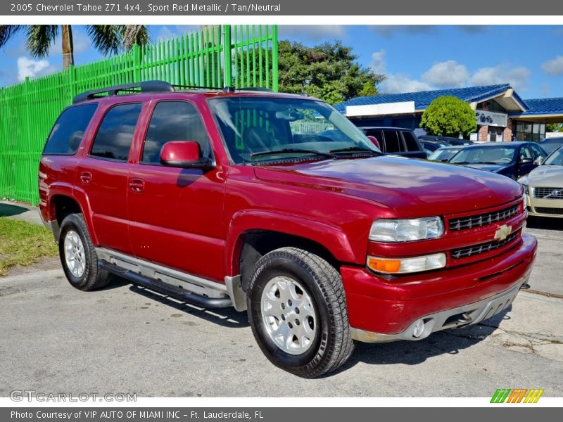 Sport Red Metallic / Tan/Neutral 2005 Chevrolet Tahoe Z71 4x4