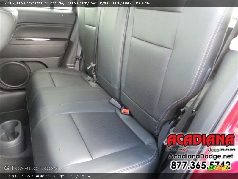 Deep Cherry Red Crystal Pearl / Dark Slate Gray 2016 Jeep Compass High Altitude