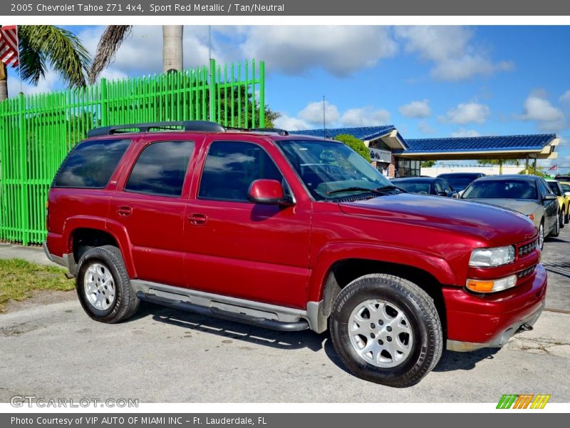 Sport Red Metallic / Tan/Neutral 2005 Chevrolet Tahoe Z71 4x4