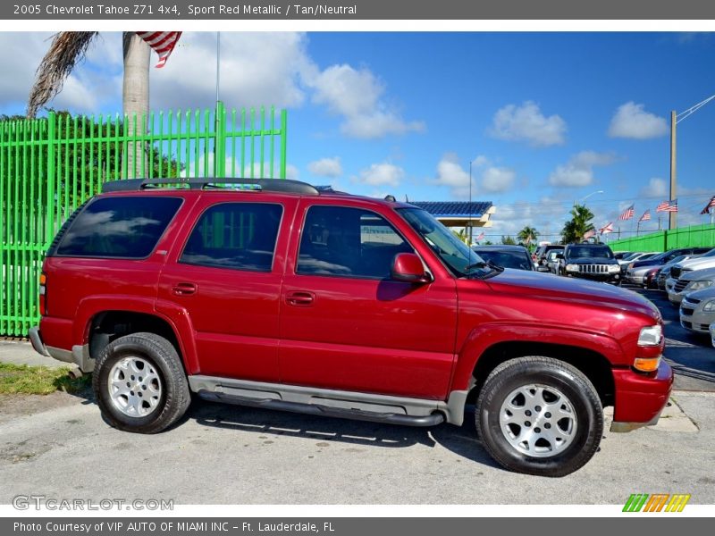 Sport Red Metallic / Tan/Neutral 2005 Chevrolet Tahoe Z71 4x4