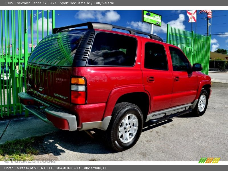 Sport Red Metallic / Tan/Neutral 2005 Chevrolet Tahoe Z71 4x4