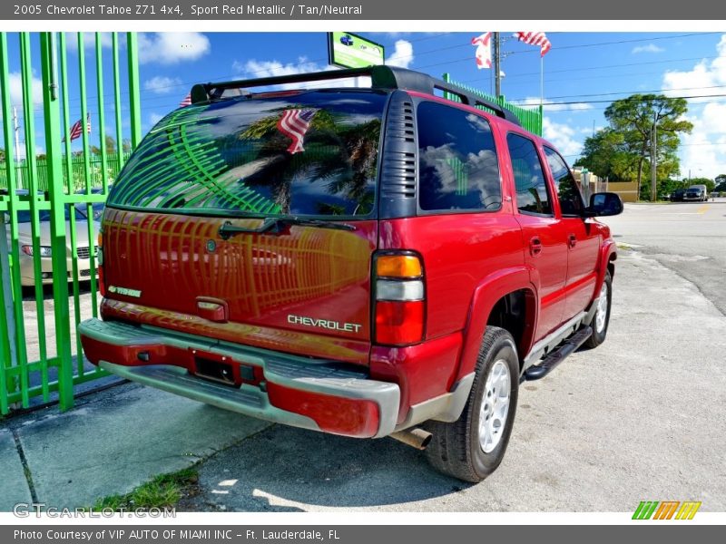 Sport Red Metallic / Tan/Neutral 2005 Chevrolet Tahoe Z71 4x4