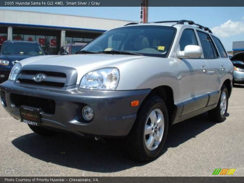 Smart Silver / Gray 2005 Hyundai Santa Fe GLS 4WD