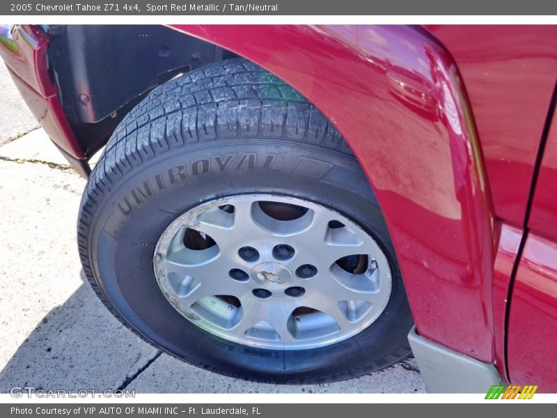 Sport Red Metallic / Tan/Neutral 2005 Chevrolet Tahoe Z71 4x4