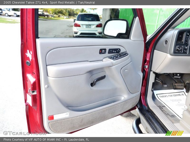 Sport Red Metallic / Tan/Neutral 2005 Chevrolet Tahoe Z71 4x4