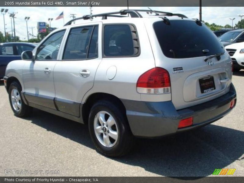 Smart Silver / Gray 2005 Hyundai Santa Fe GLS 4WD