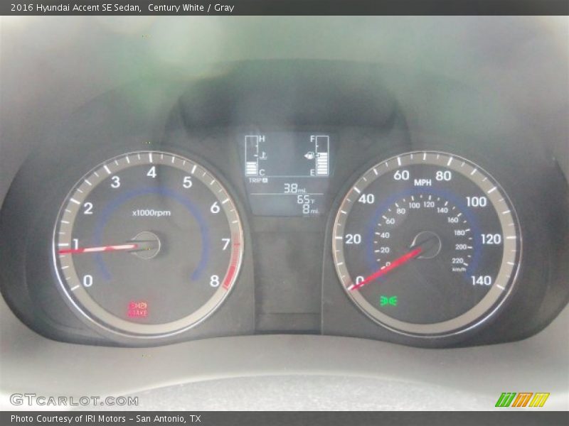 Century White / Gray 2016 Hyundai Accent SE Sedan