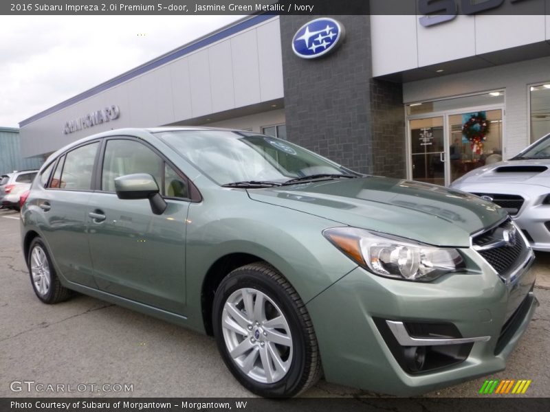 Jasmine Green Metallic / Ivory 2016 Subaru Impreza 2.0i Premium 5-door