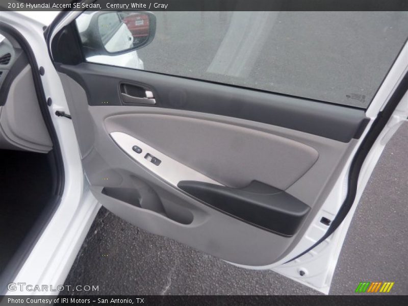 Century White / Gray 2016 Hyundai Accent SE Sedan