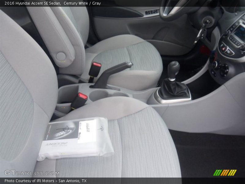 Century White / Gray 2016 Hyundai Accent SE Sedan