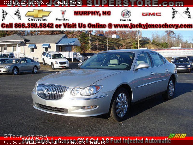 Quicksilver Metallic / Titanium 2009 Buick LaCrosse CX