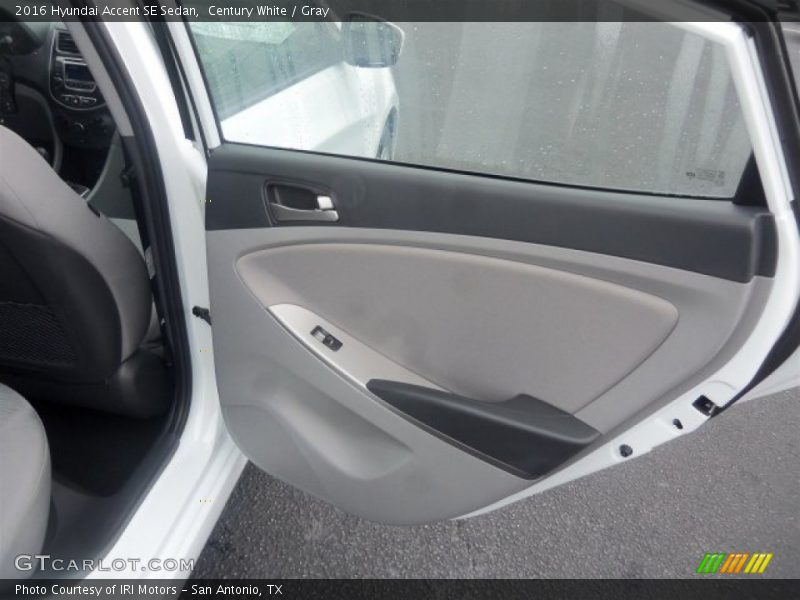 Century White / Gray 2016 Hyundai Accent SE Sedan