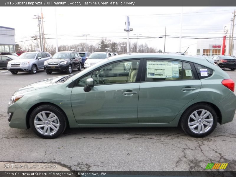 Jasmine Green Metallic / Ivory 2016 Subaru Impreza 2.0i Premium 5-door