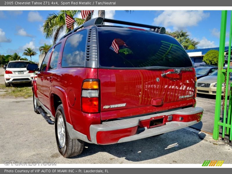 Sport Red Metallic / Tan/Neutral 2005 Chevrolet Tahoe Z71 4x4
