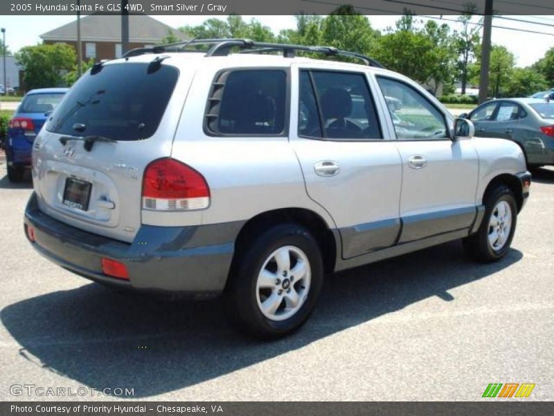 Smart Silver / Gray 2005 Hyundai Santa Fe GLS 4WD
