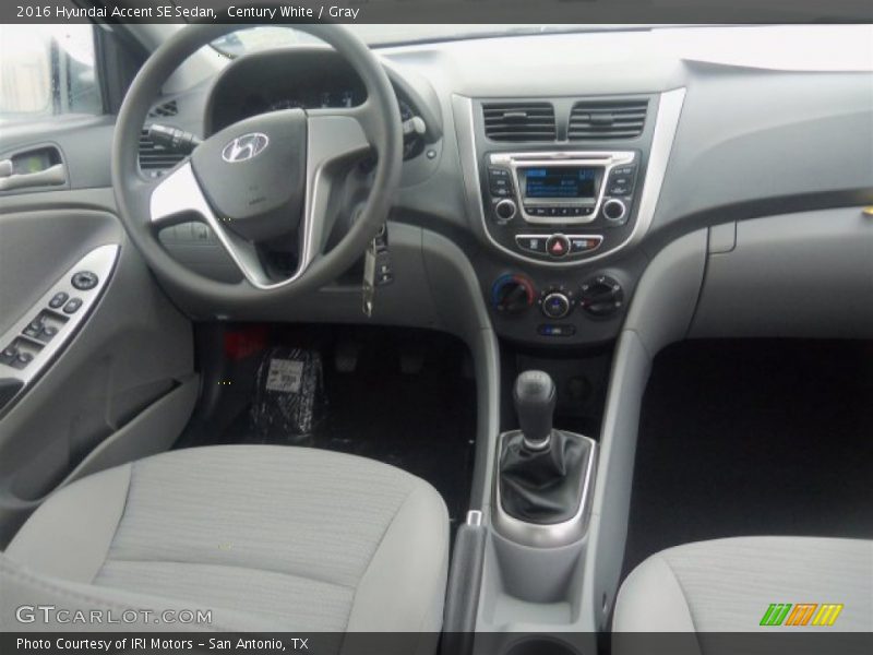 Century White / Gray 2016 Hyundai Accent SE Sedan
