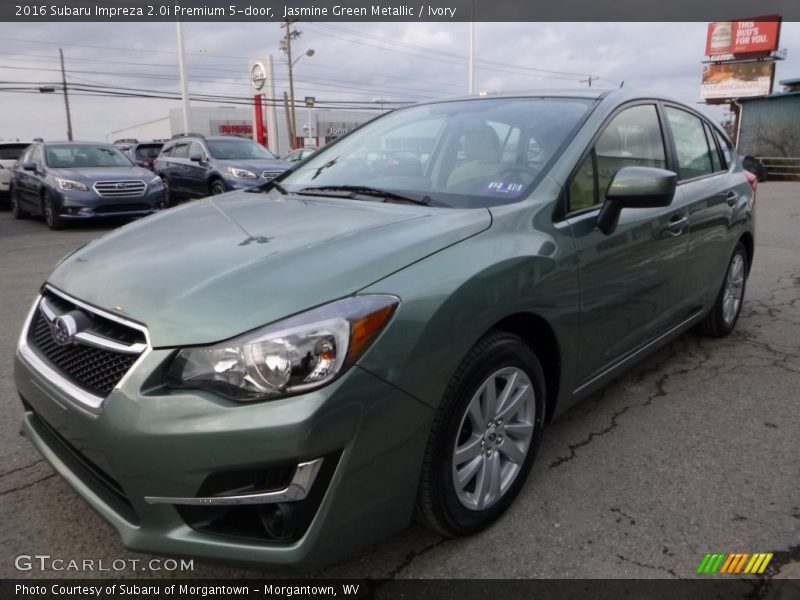 Jasmine Green Metallic / Ivory 2016 Subaru Impreza 2.0i Premium 5-door