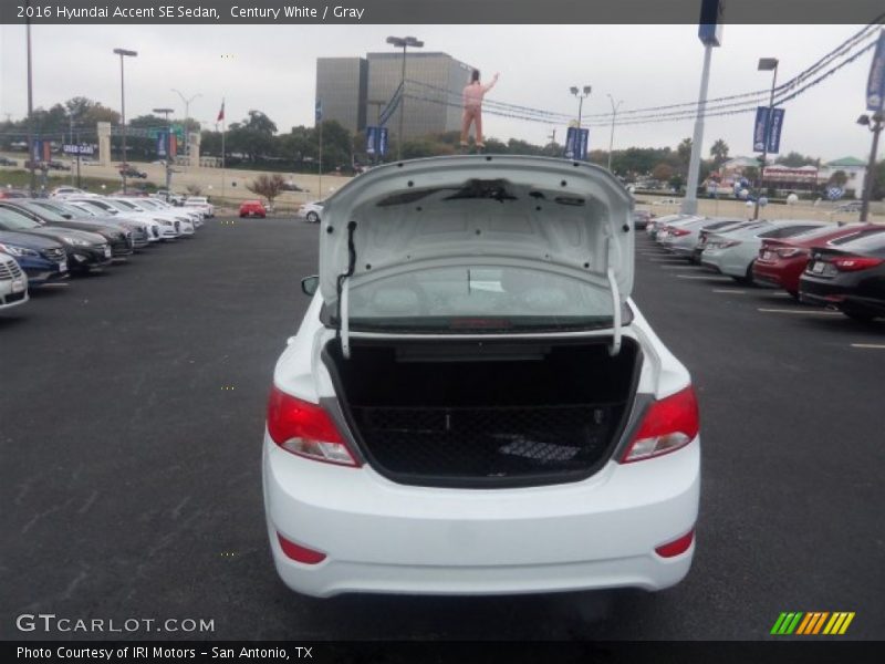 Century White / Gray 2016 Hyundai Accent SE Sedan