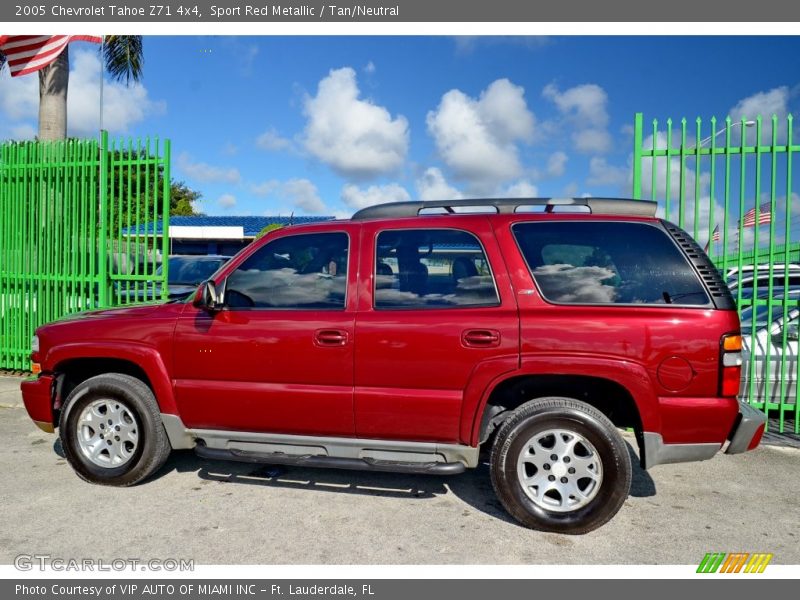 Sport Red Metallic / Tan/Neutral 2005 Chevrolet Tahoe Z71 4x4