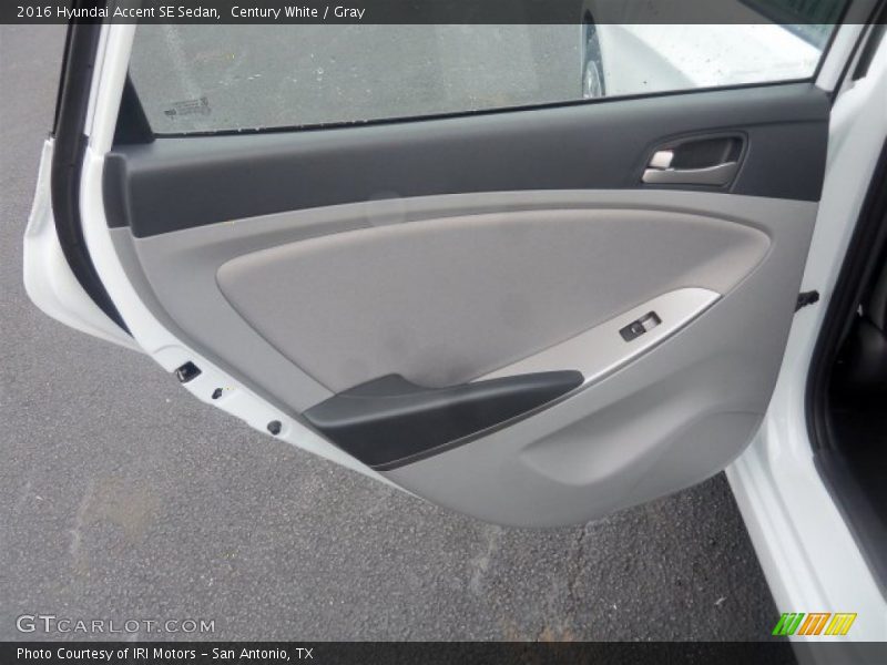 Century White / Gray 2016 Hyundai Accent SE Sedan