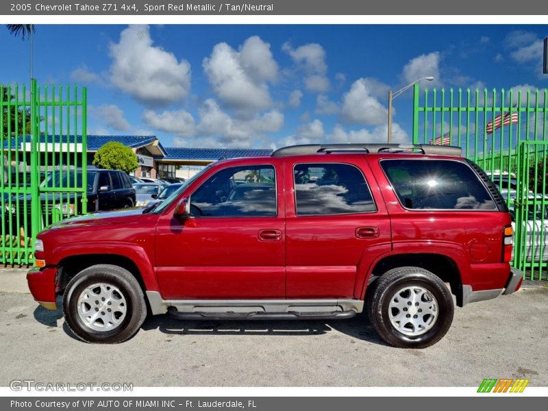 Sport Red Metallic / Tan/Neutral 2005 Chevrolet Tahoe Z71 4x4