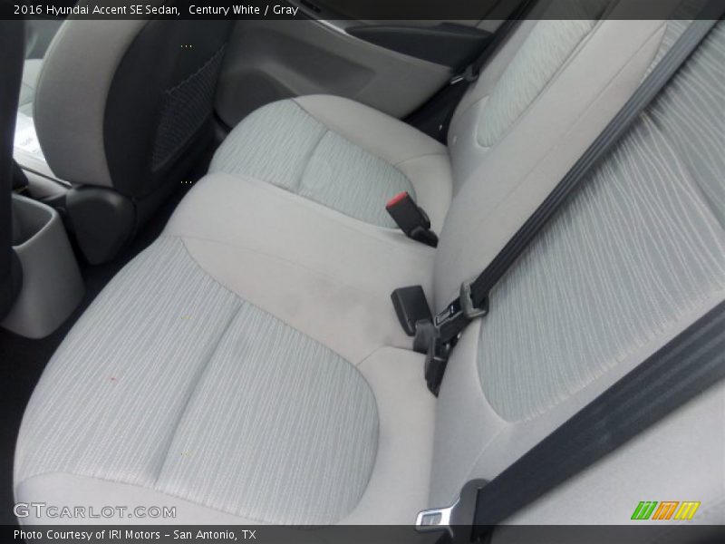 Century White / Gray 2016 Hyundai Accent SE Sedan