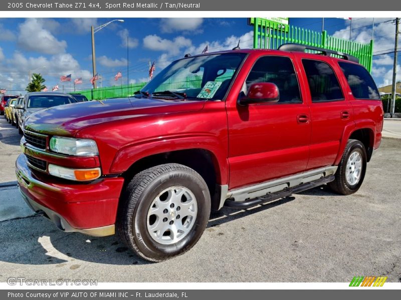 Sport Red Metallic / Tan/Neutral 2005 Chevrolet Tahoe Z71 4x4