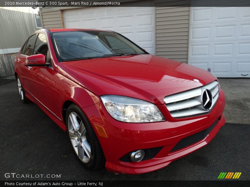 Mars Red / Almond/Mocha 2010 Mercedes-Benz C 300 Sport