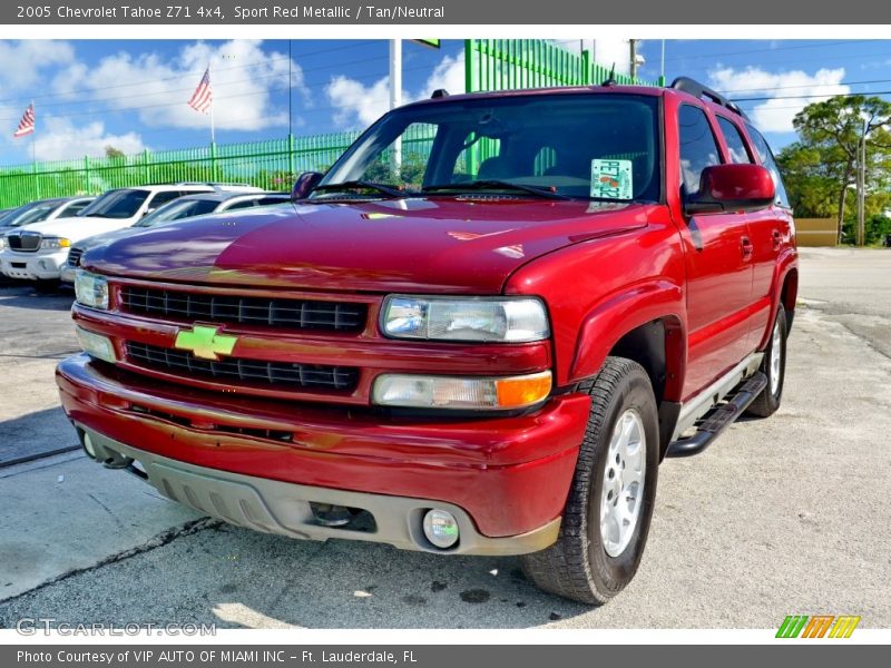 Sport Red Metallic / Tan/Neutral 2005 Chevrolet Tahoe Z71 4x4