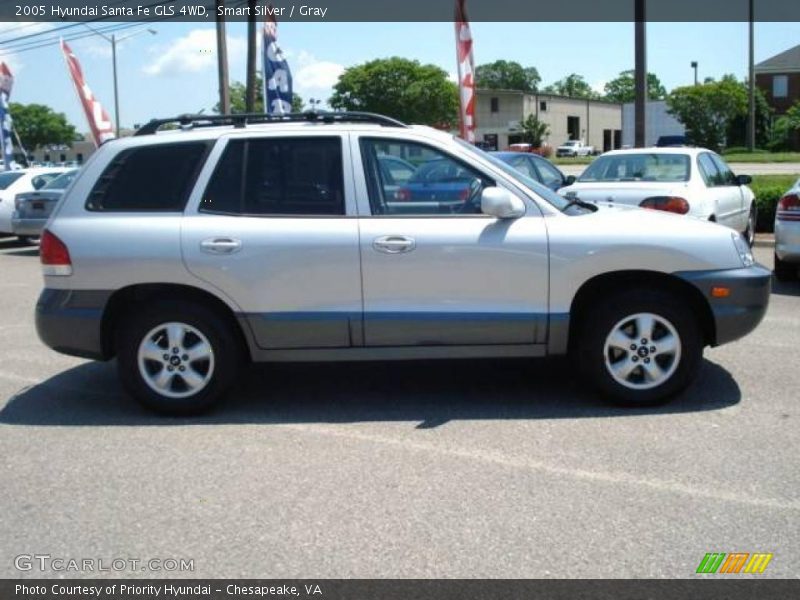 Smart Silver / Gray 2005 Hyundai Santa Fe GLS 4WD