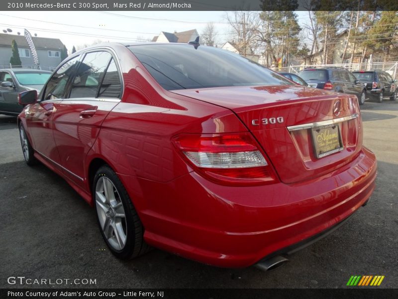 Mars Red / Almond/Mocha 2010 Mercedes-Benz C 300 Sport