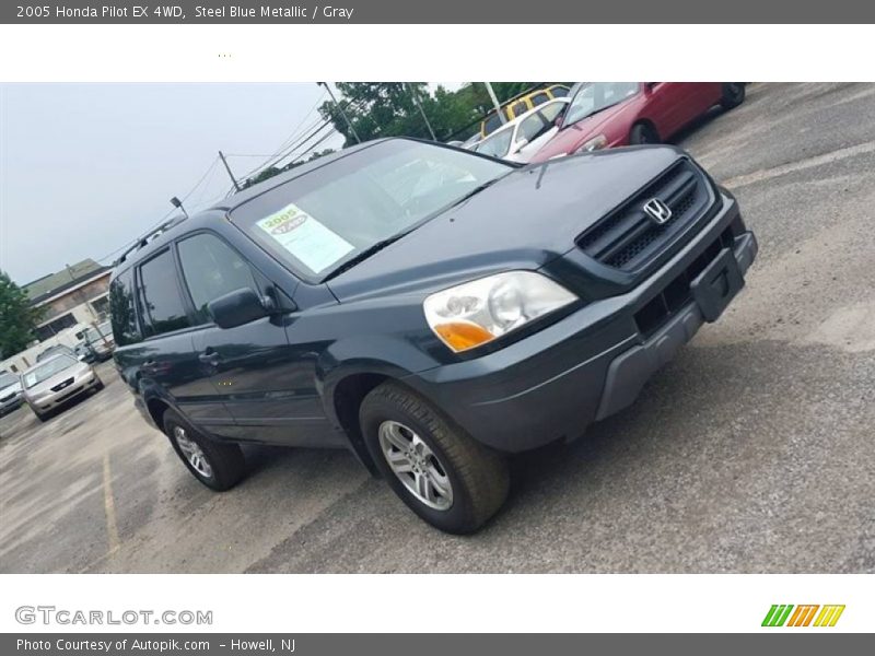 Steel Blue Metallic / Gray 2005 Honda Pilot EX 4WD
