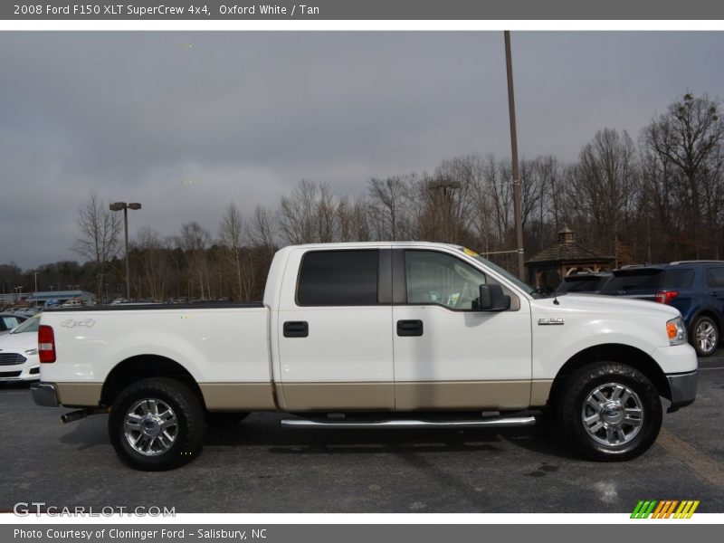 Oxford White / Tan 2008 Ford F150 XLT SuperCrew 4x4