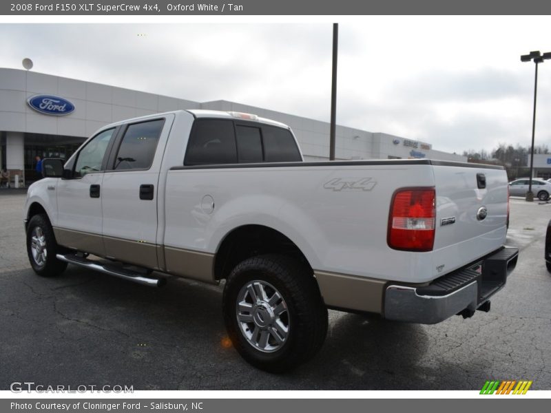 Oxford White / Tan 2008 Ford F150 XLT SuperCrew 4x4