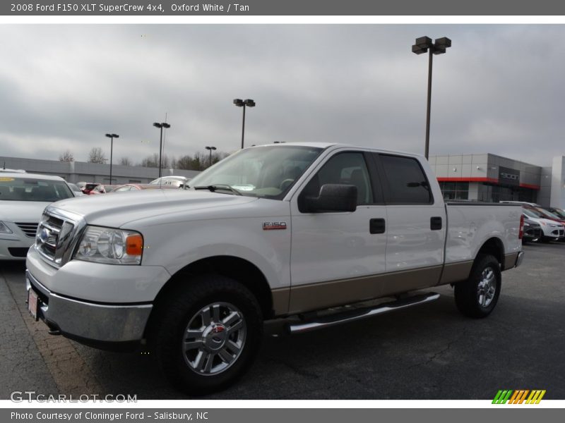 Oxford White / Tan 2008 Ford F150 XLT SuperCrew 4x4