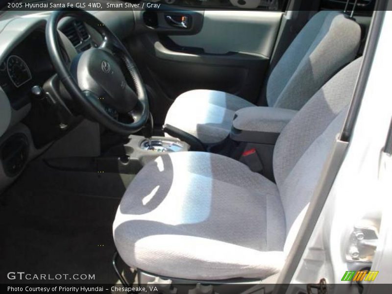 Smart Silver / Gray 2005 Hyundai Santa Fe GLS 4WD