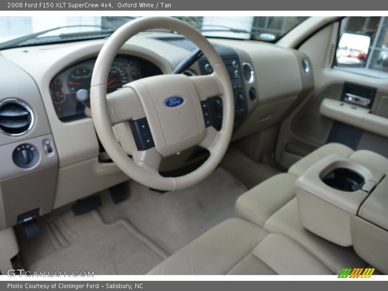 Oxford White / Tan 2008 Ford F150 XLT SuperCrew 4x4