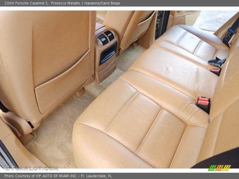 Rear Seat of 2004 Cayenne S