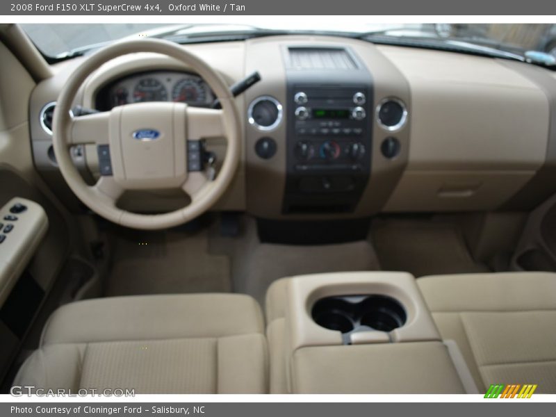 Oxford White / Tan 2008 Ford F150 XLT SuperCrew 4x4
