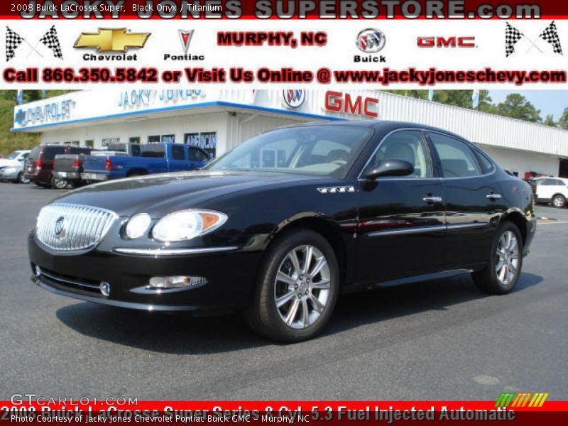 Black Onyx / Titanium 2008 Buick LaCrosse Super